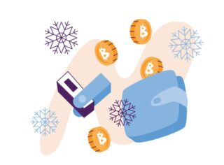 cold crypto wallet afbeelding