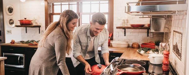 Foto van een zuigkap zonder motor voor tijdens het koken